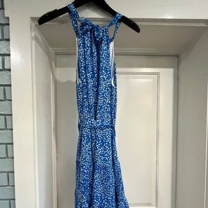 Jade Blue Dot Dress